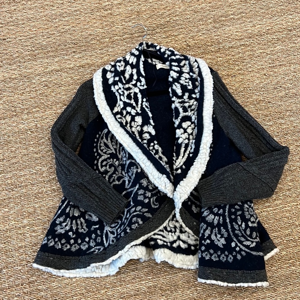 Anthropologie Women's Sleeping On Snow Open Cardigan